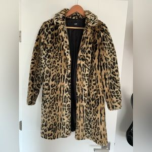 LINE faux leopard jacket
